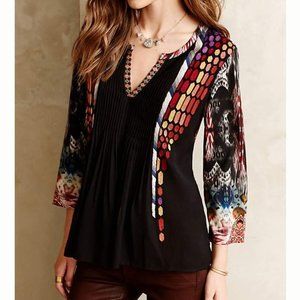 Anthropologie Ranna Gill Spectral Peasant Top